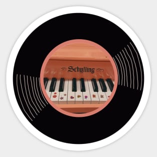 Vinyl - Piano (Music) Sticker